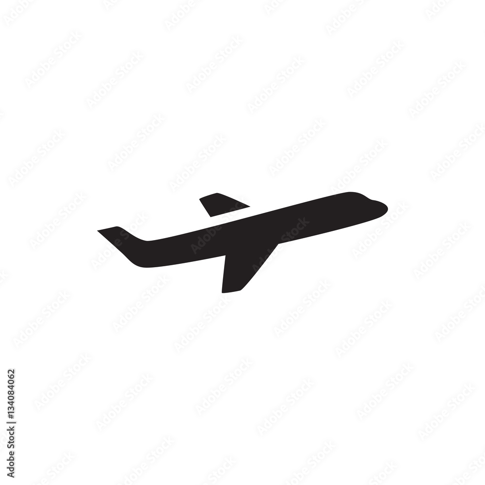 Fototapeta samolot ikona ilustracja
