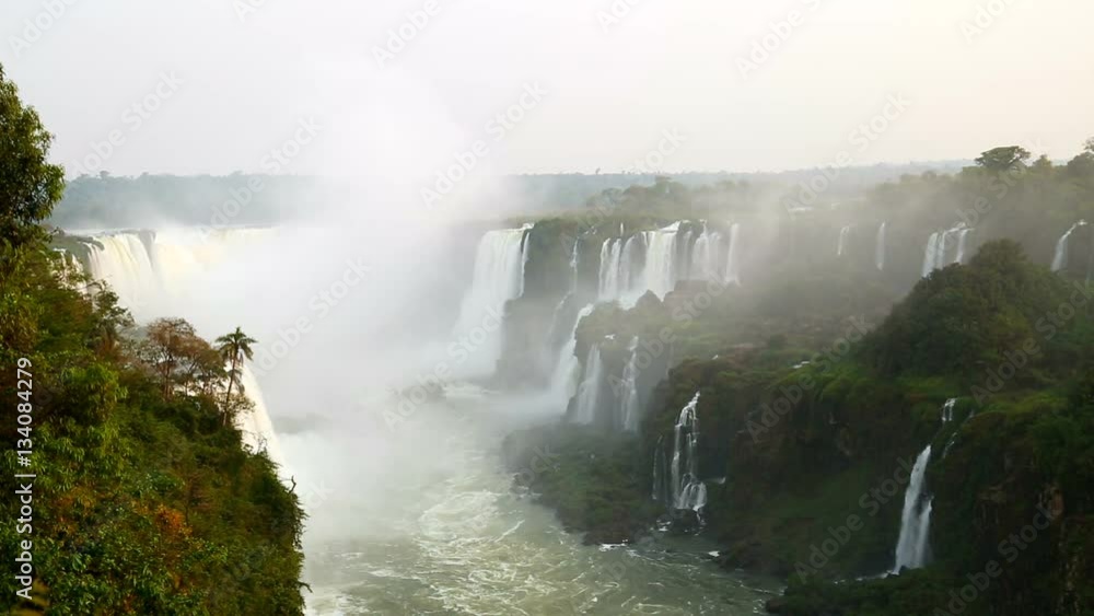 Aerial view of Iguazu falls Aerial view of Iguazu falls