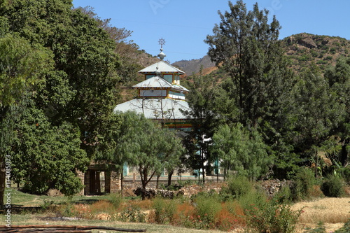 Die Felsenkirche von Wukro Cherkos in Äthiopien photo