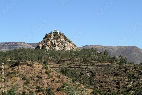 Die Felsenkirche von Wukro Cherkos in Äthiopien photo