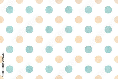 Watercolor polka dot background.
