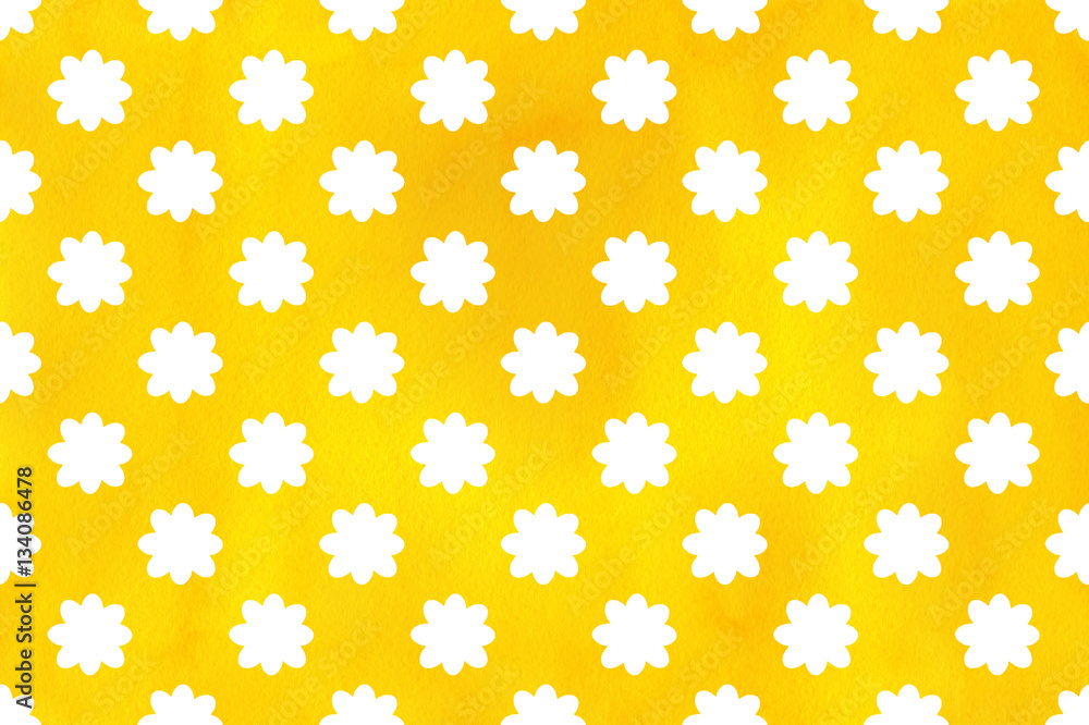 Watercolor flowers pattern. Watercolor flowers pattern.