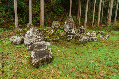 japanese landscape - ichijodani asakura shi iseki - fukui photo