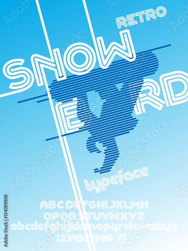 Snowboard font set