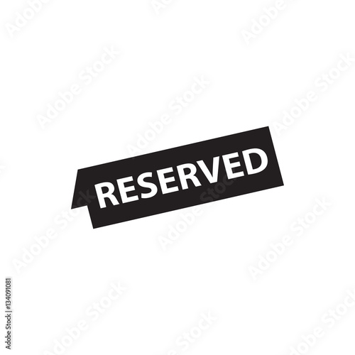 reserved icon illustration