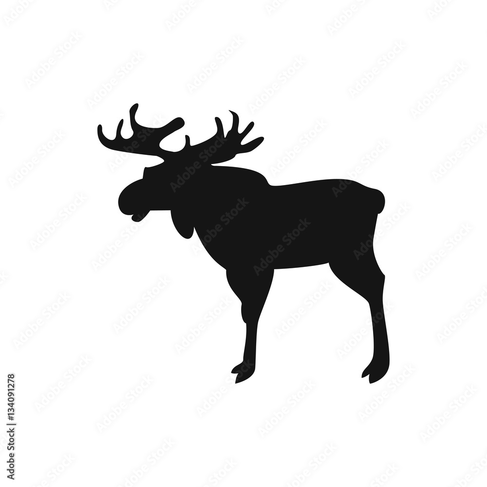 Obraz premium moose icon illustration