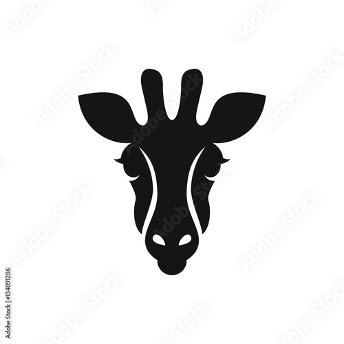 giraffe icon illustration