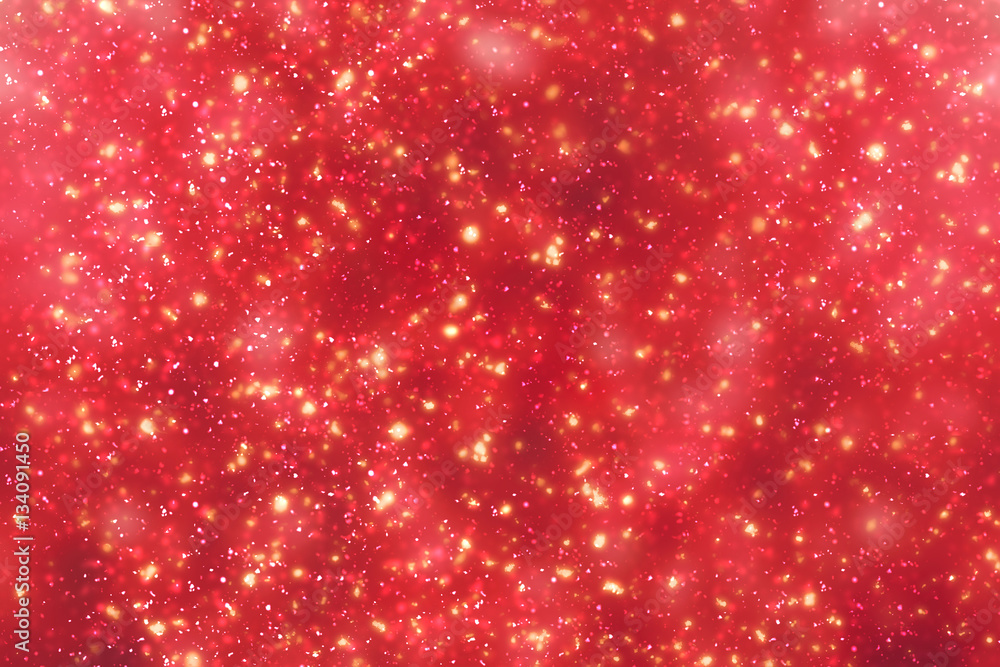 Red Abstract Festive Background and Golden circles, glitter or bokeh lights. Round gold defocused particles Red Abstract Festive Background and Golden circles, glitter or bokeh lights. Round gold defocused particles