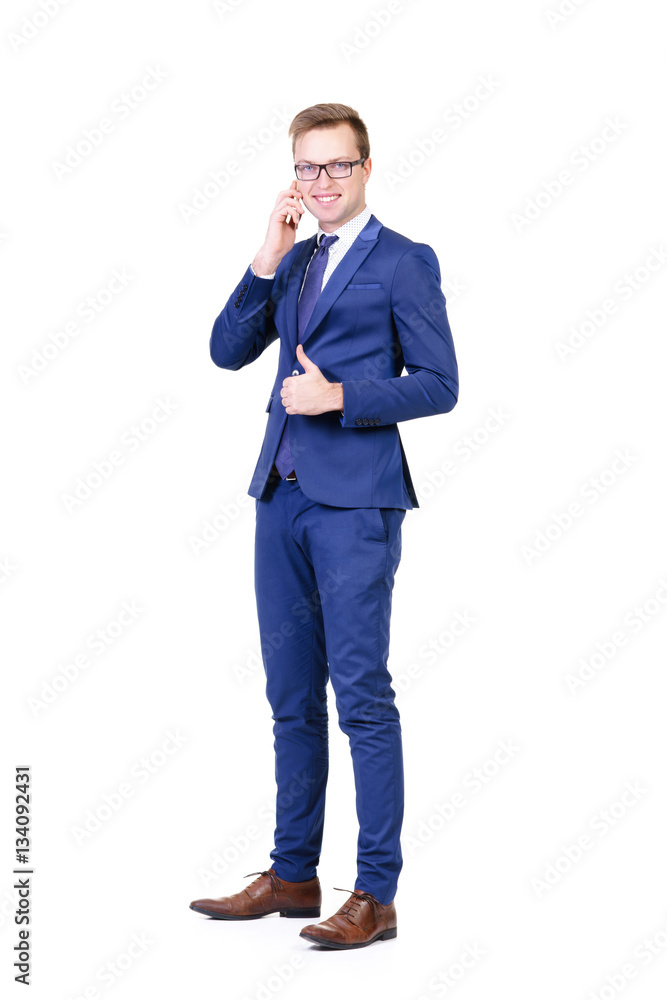 Young and confident business man isolated on white Young and confident business man isolated on white