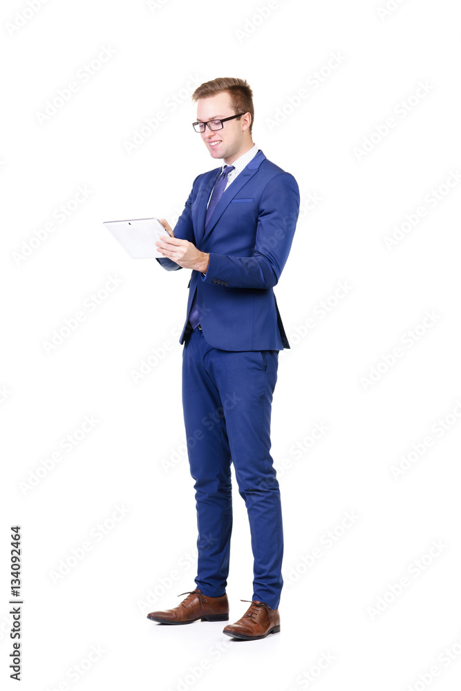 Young and confident business man isolated on white Young and confident business man isolated on white