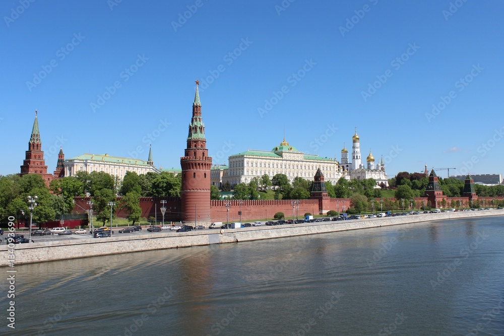 The Kremlin at the Moskva River in Moscow