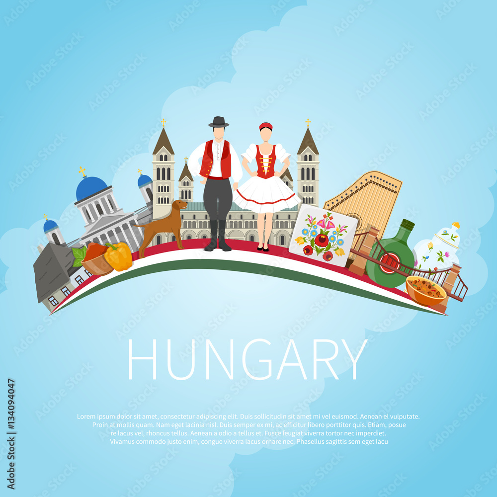 Visit Hungary Cloud Concept