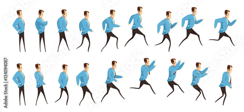 Running And Jumping Man Animation