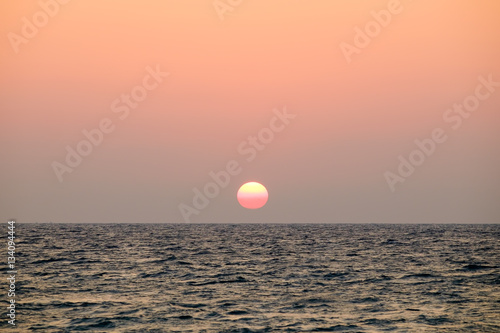 Fototapeta Naklejka Na Ścianę i Meble -  Sunset over the sea.
