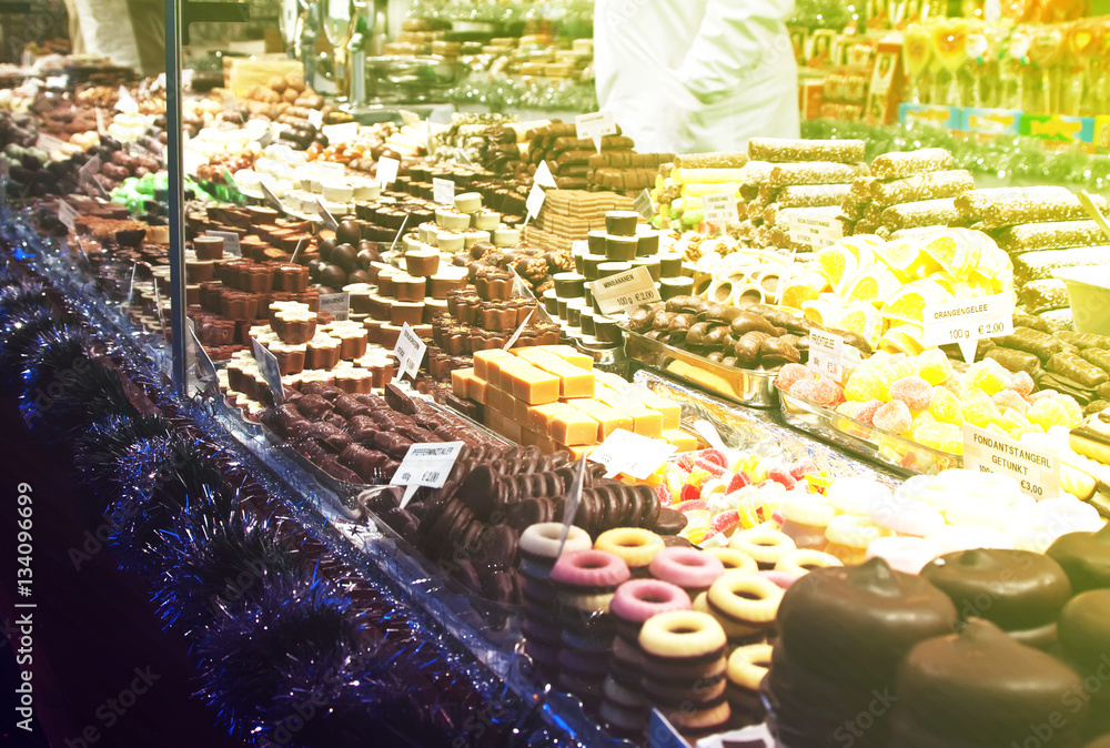 Fototapeta premium Counter of sweets