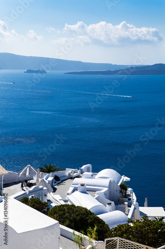 Santorini, Grecja, Oia - Katikies Luksusowy Resort z basenami i widokiem na morze,