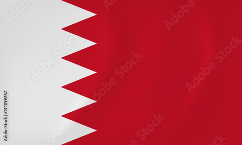 Bahrain waving flag
