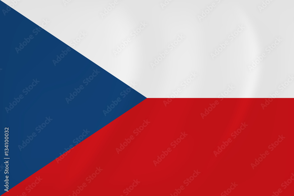 Czech Republic waving flag