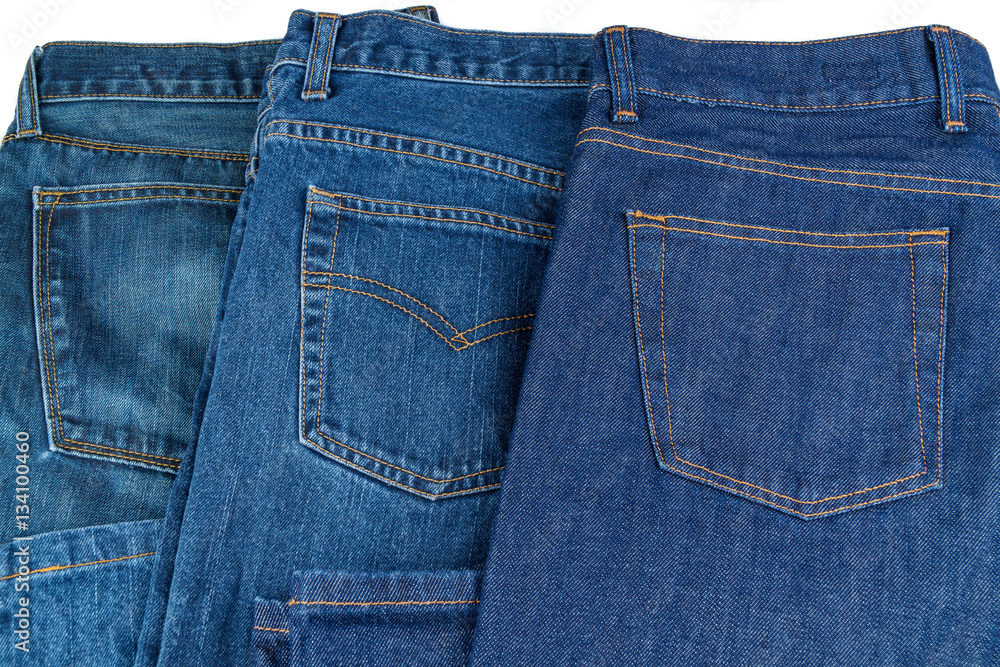 Back pockets of many jeans Back pockets of many jeans