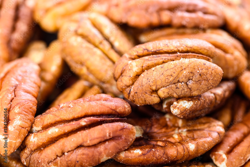 Pecan Nuts Closeup Pecan Nuts Closeup
