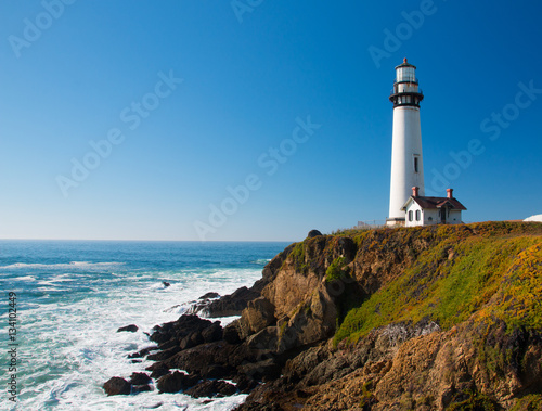 Pigeon Point Lighthouse on highway No. 1, California © Amineah
