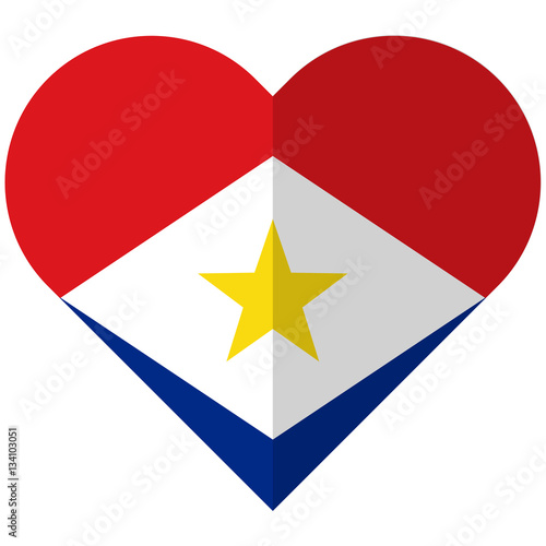 Free Download Saba flat heart flag - GFXLoad