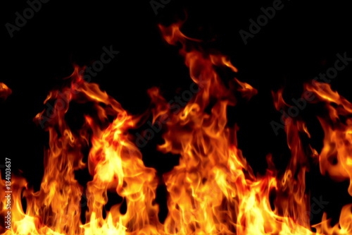 real fire flames burn