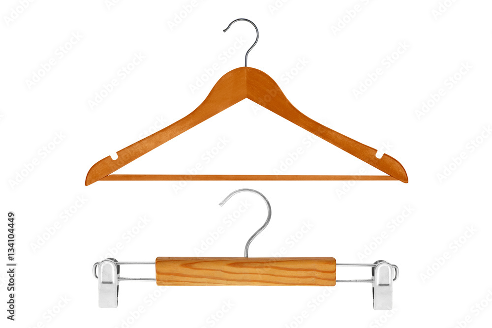 clothes hanger isolated on white background clothes hanger isolated on white background