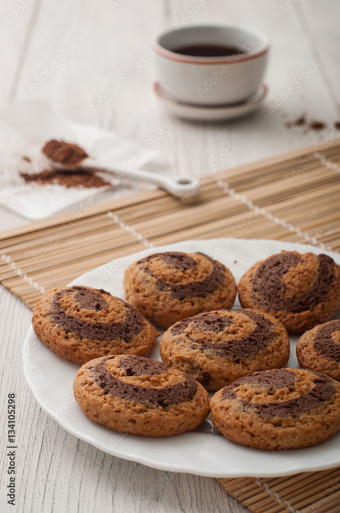 Cookies chocolate roll Cookies chocolate roll