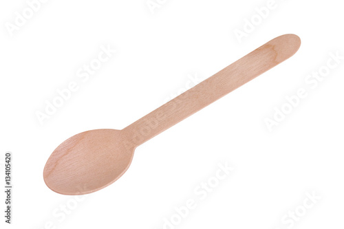 Wooden Spoon isolated on white