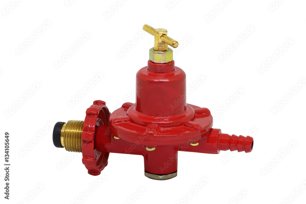 gas valve pressure regulator on white gas valve pressure regulator on white