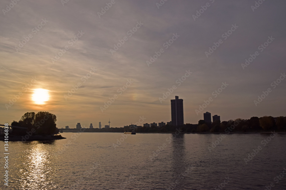 Cologne Rhine Sunset 1