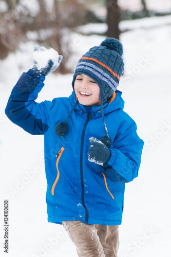 Winter boy portrait