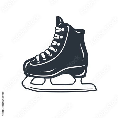 Ice skate icon isolated.