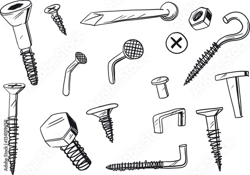 set of fasteners