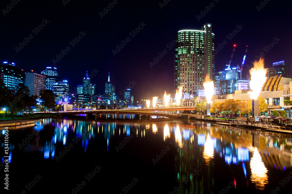 Obraz premium Crown Casino Fire Show
