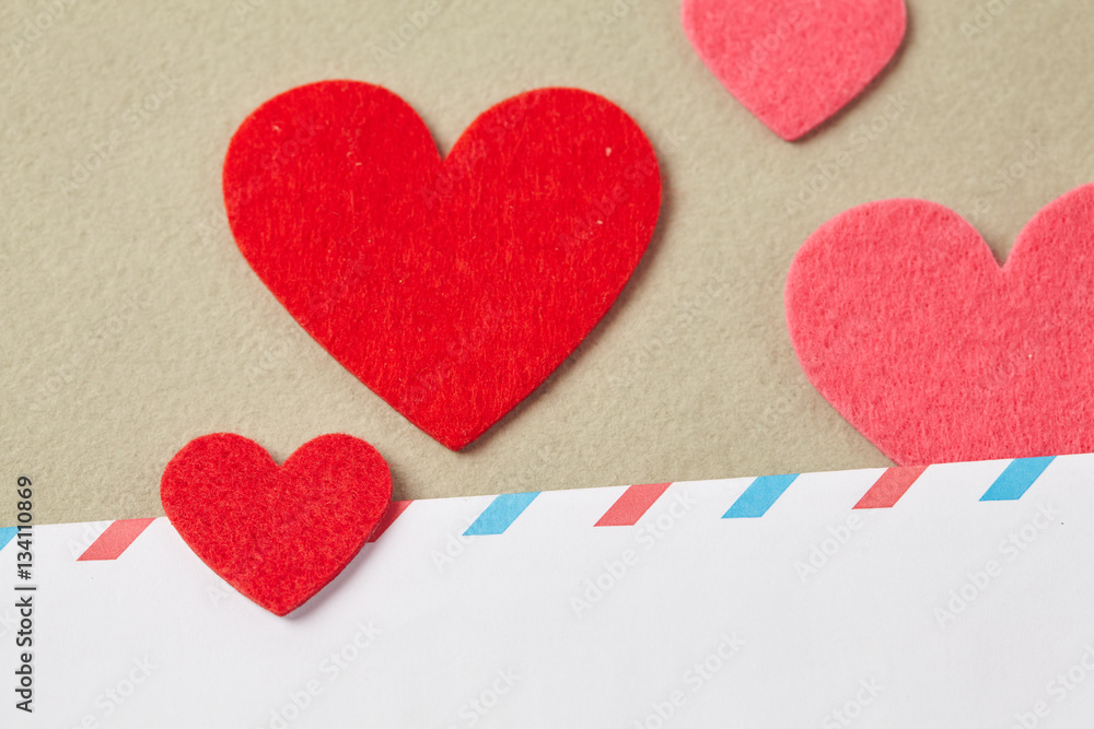 Fototapeta premium envelopes for Valentine's day