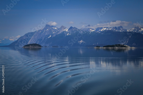 Ripples in the water, picture of water ripples in an Alaskan fjord