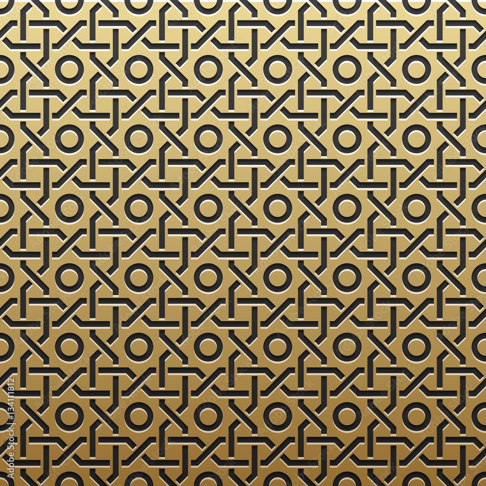 Golden metallic background with geometric pattern. Elegant luxury style. Golden metallic background with geometric pattern. Elegant luxury style.