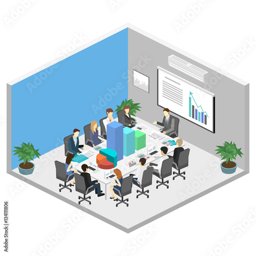Business meeting in an office