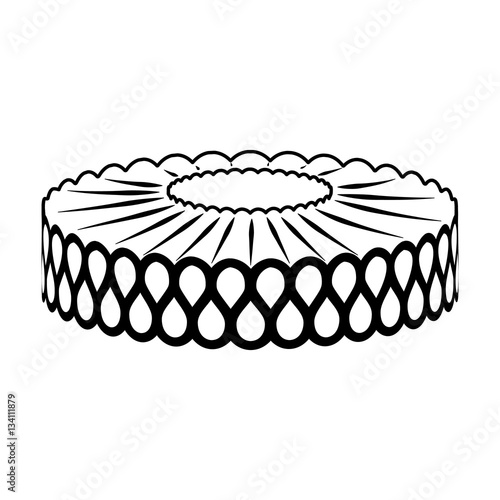vector image of collar