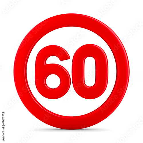 sign restriction speed. Iso...