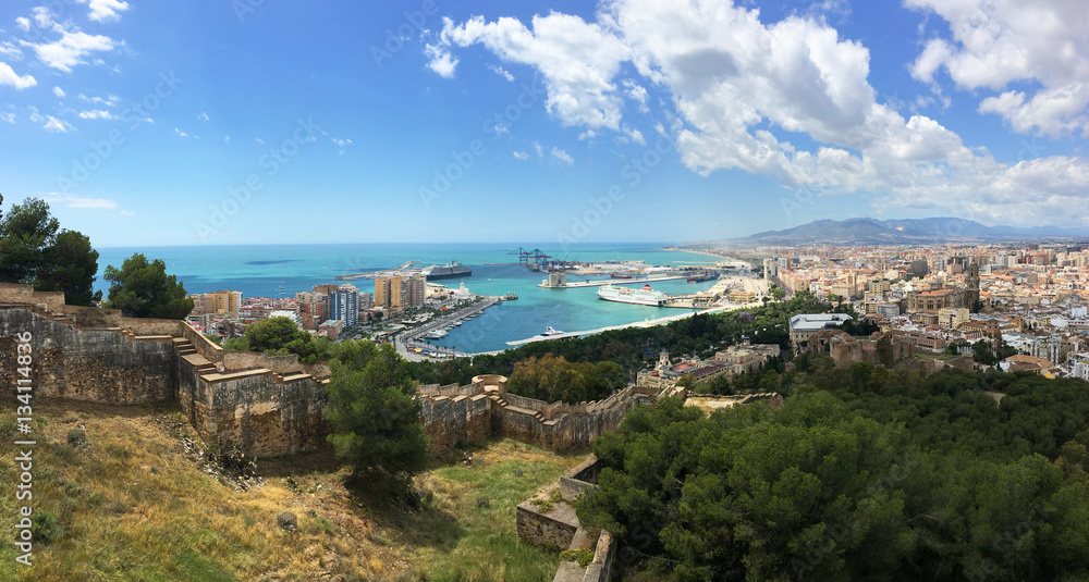 Panorámica de Málaga desde La Alcazaba