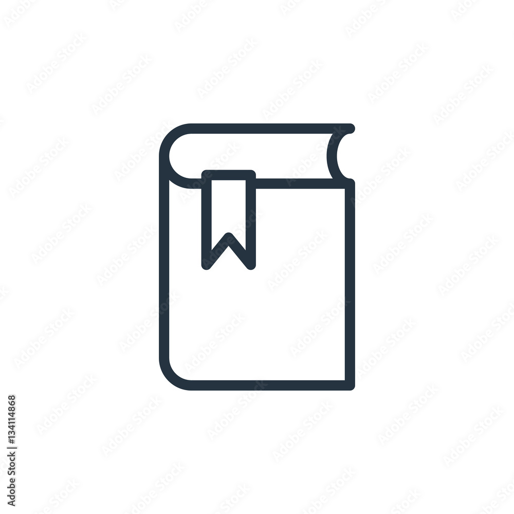 book web thin line icon on white background; minimalistic offic book web thin line icon on white background; minimalistic offic