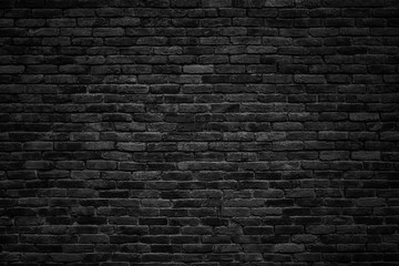 Fototapete Steine schwarze Backsteinmauer, dunkler Hintergrund für Design  © dmitr1ch