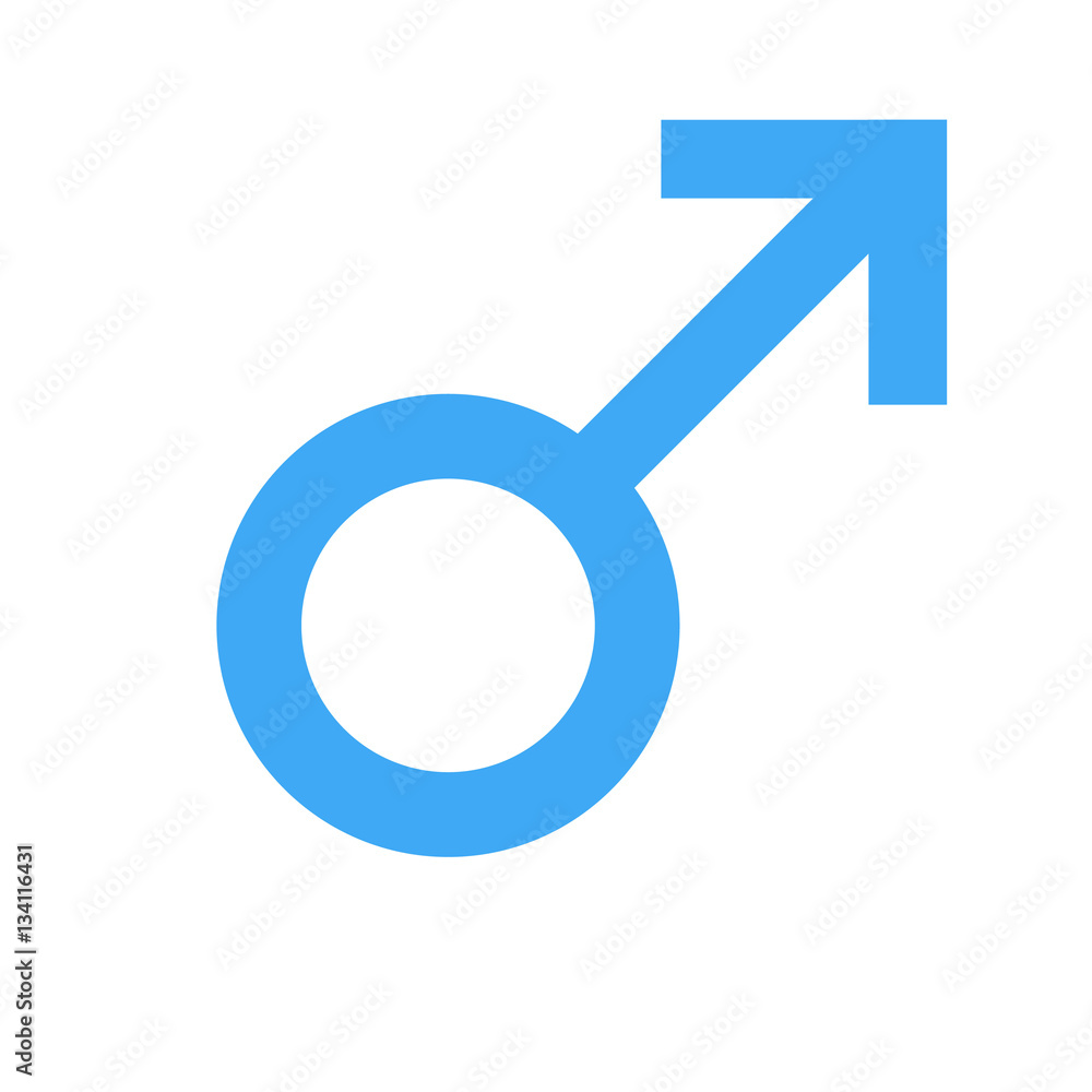Sex symbol. Gender man symbol. Male abstract symbol. Vector Illustration Sex symbol. Gender man symbol. Male abstract symbol. Vector Illustration
