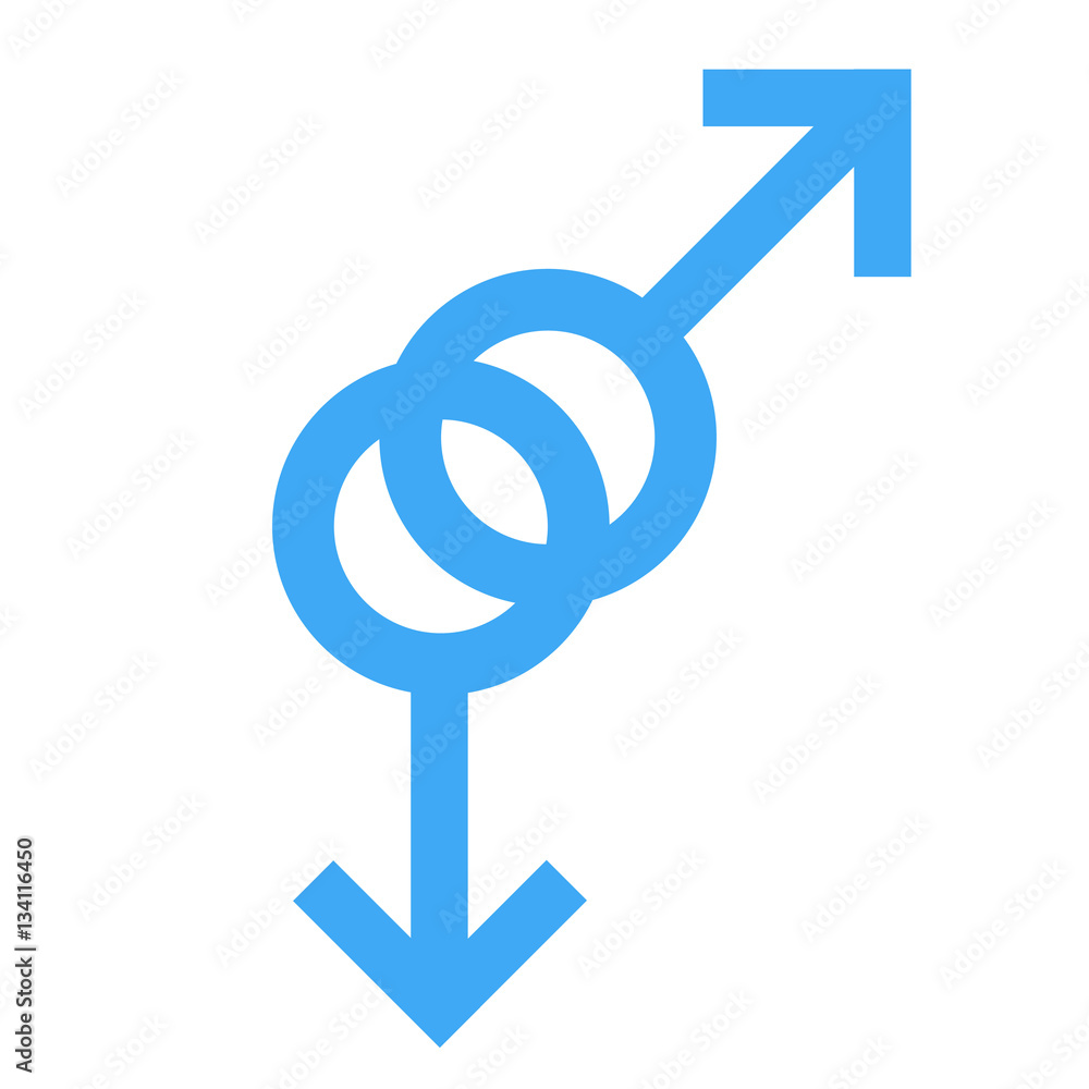 Sex homosexual symbol. Gender man symbol. Male abstract symbol. Vector Illustration Sex homosexual symbol. Gender man symbol. Male abstract symbol. Vector Illustration