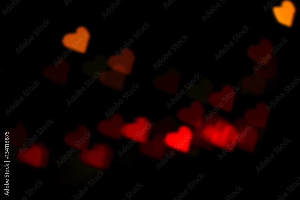 Fototapeta Background of lights for valentines day.