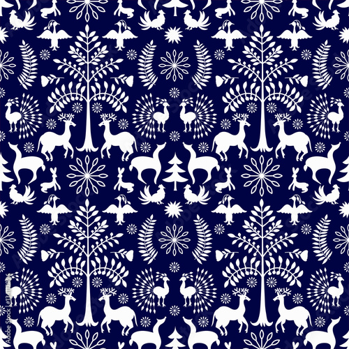 Otomi Style Winter Pattern
