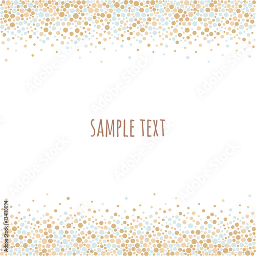 Dotted pattern with space for text. Vector abstract background.